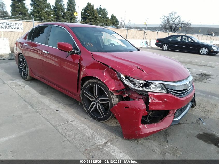 2016 HONDA ACCORD SEDAN SPORT - 1HGCR2F53GA080112