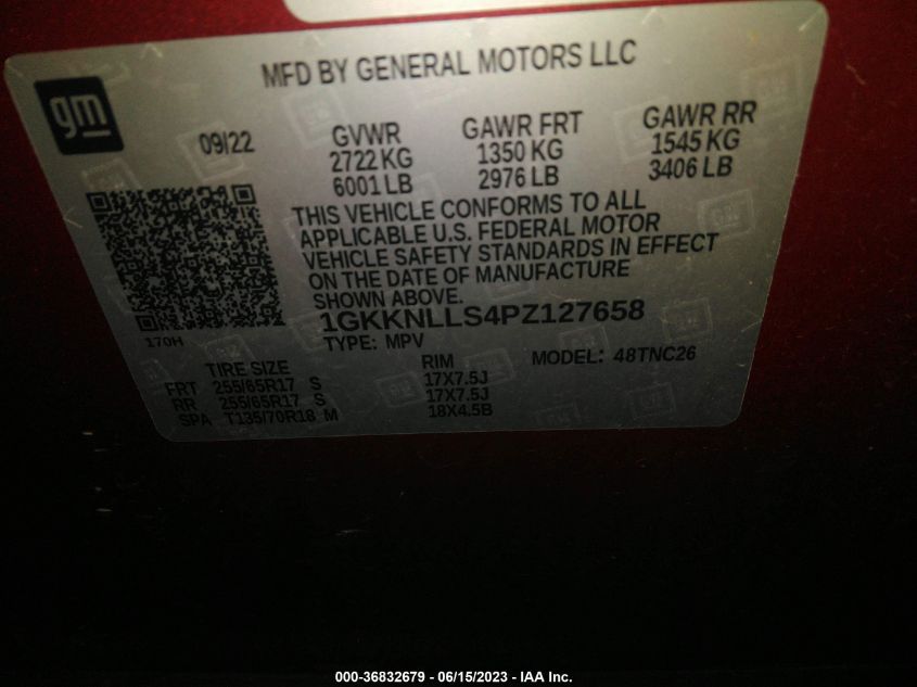 2023 GMC ACADIA AT4 - 1GKKNLLS4PZ127658