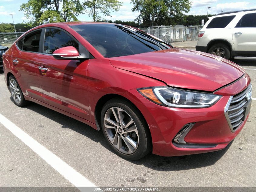 2017 HYUNDAI ELANTRA SE/VALUE/LIMITED - KMHD84LF6HU105644