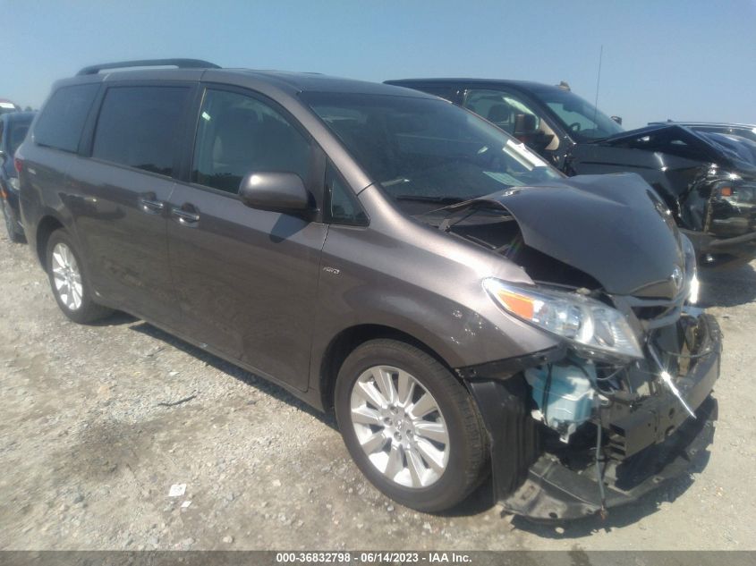 2016 TOYOTA SIENNA LTD/XLE/XLE PREMIUM - 5TDDK3DC3GS141606