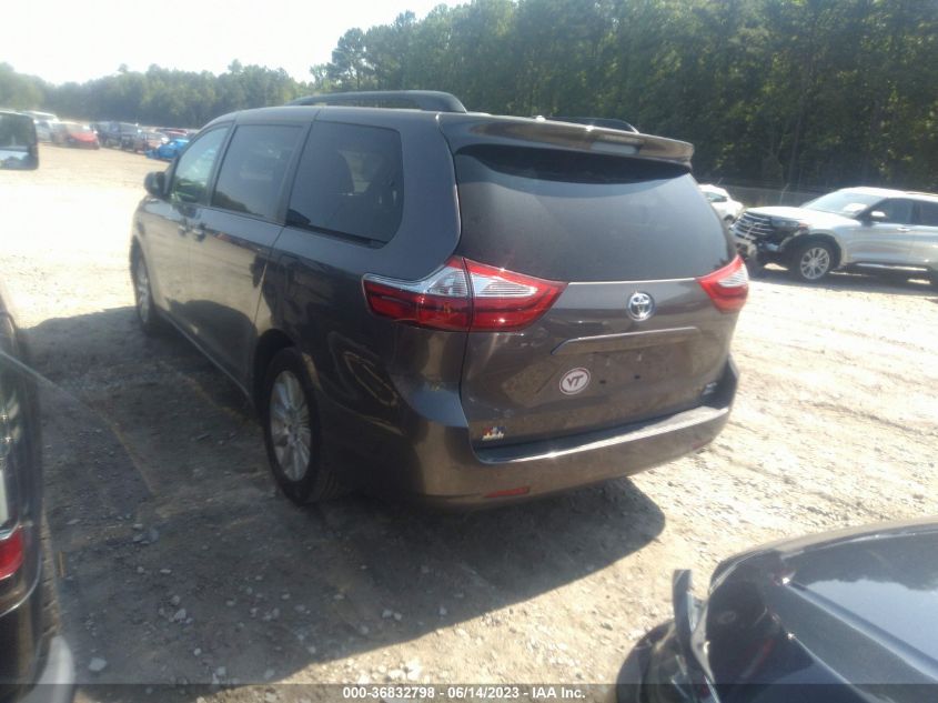 2016 TOYOTA SIENNA LTD/XLE/XLE PREMIUM - 5TDDK3DC3GS141606