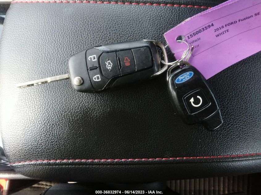 2016 FORD FUSION SE - 3FA6P0H79GR257150