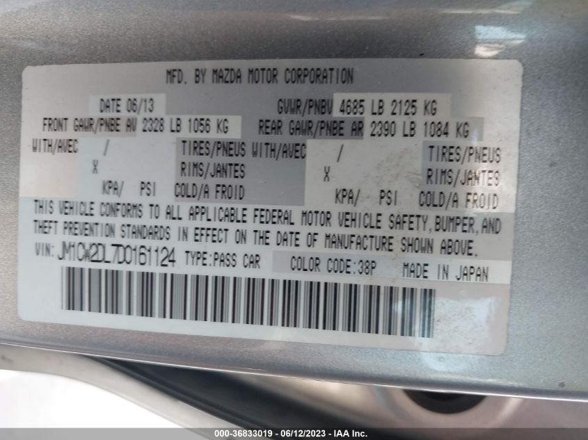 2013 MAZDA MAZDA5 GRAND TOURING - JM1CW2DL7D0161124