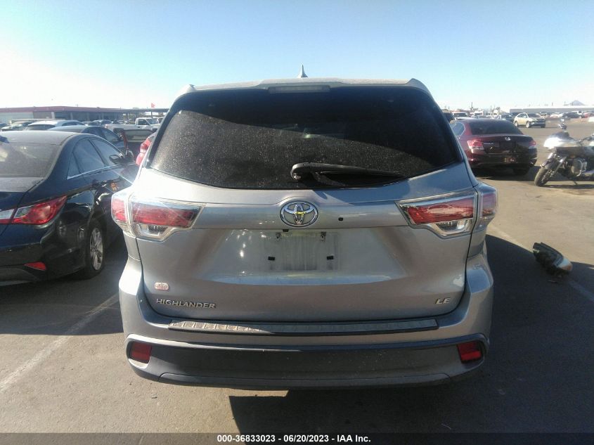 2014 TOYOTA HIGHLANDER LE - 5TDZKRFH8ES033089