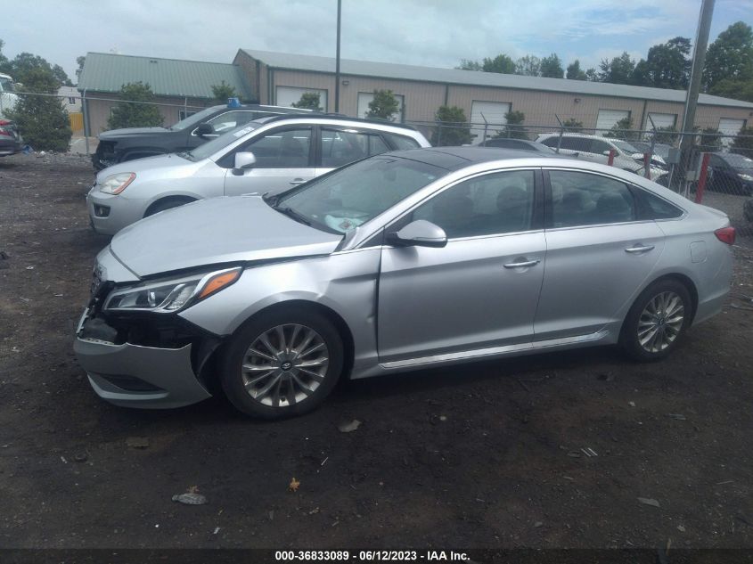 2015 HYUNDAI SONATA 2.4L LIMITED - 5NPE34AFXFH200841