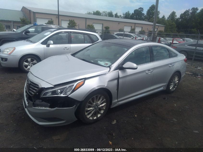 2015 HYUNDAI SONATA 2.4L LIMITED - 5NPE34AFXFH200841
