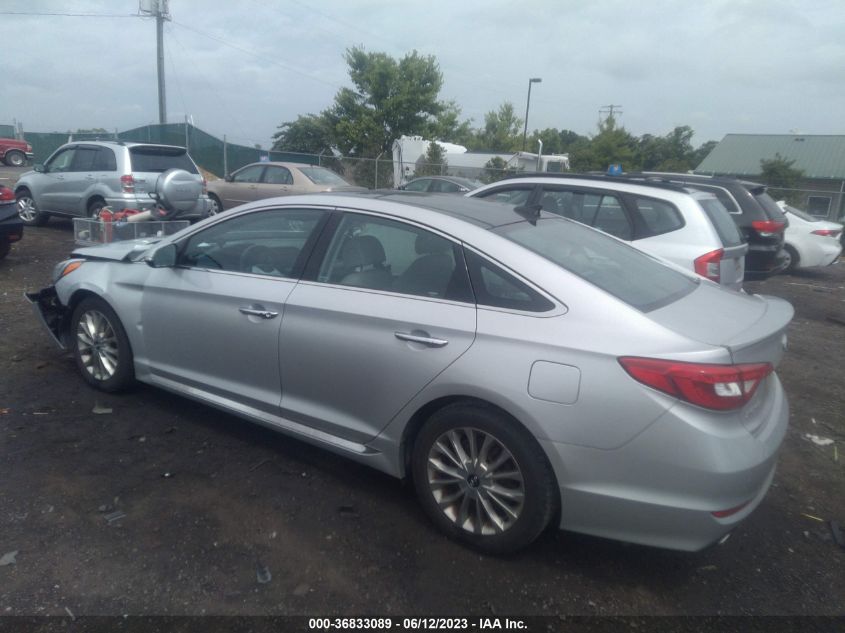 2015 HYUNDAI SONATA 2.4L LIMITED - 5NPE34AFXFH200841