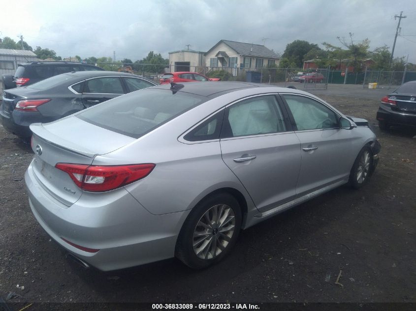 2015 HYUNDAI SONATA 2.4L LIMITED - 5NPE34AFXFH200841