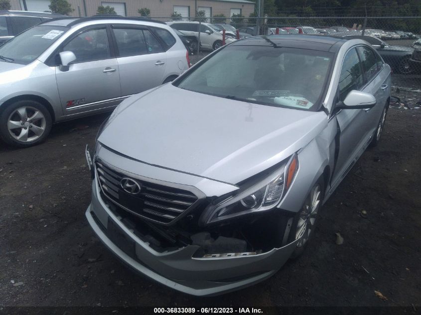 2015 HYUNDAI SONATA 2.4L LIMITED - 5NPE34AFXFH200841