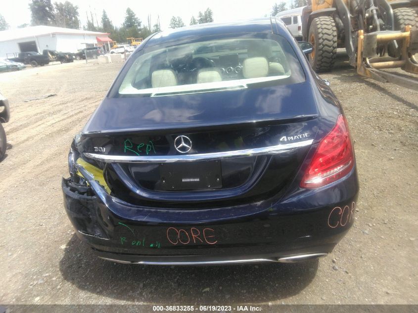 2016 MERCEDES-BENZ C-CLASS C 300 - 55SWF4KB8GU145781