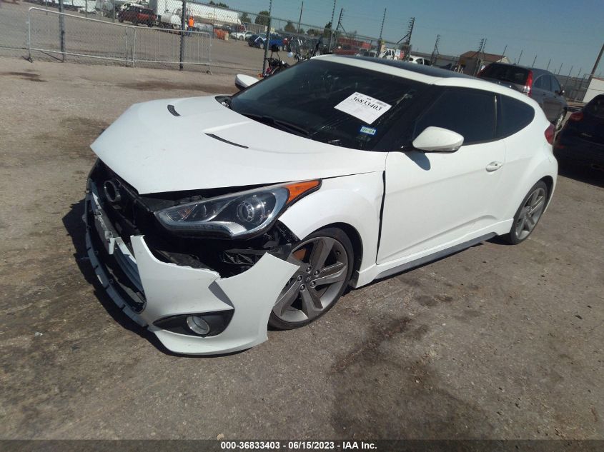 2014 HYUNDAI VELOSTER TURBO - KMHTC6AEXEU208349