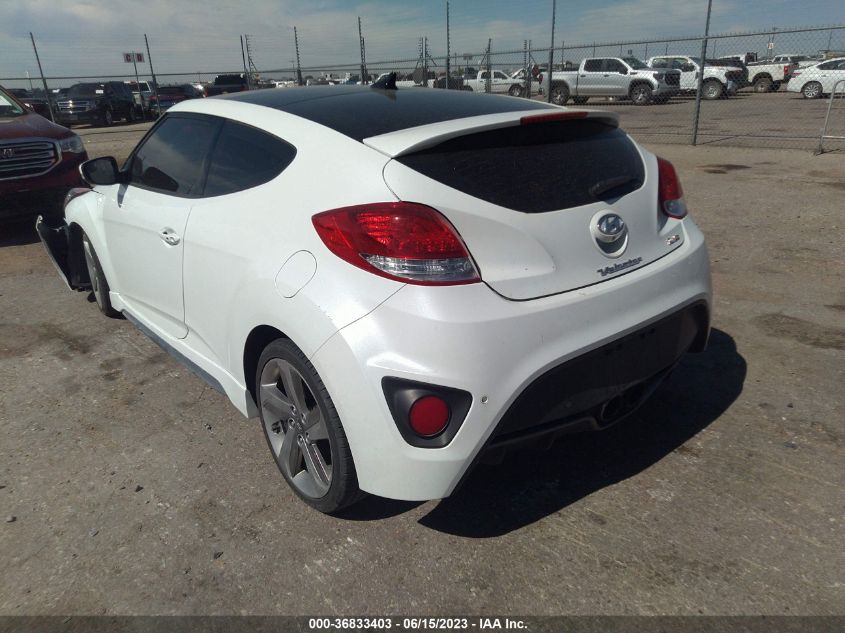 2014 HYUNDAI VELOSTER TURBO - KMHTC6AEXEU208349