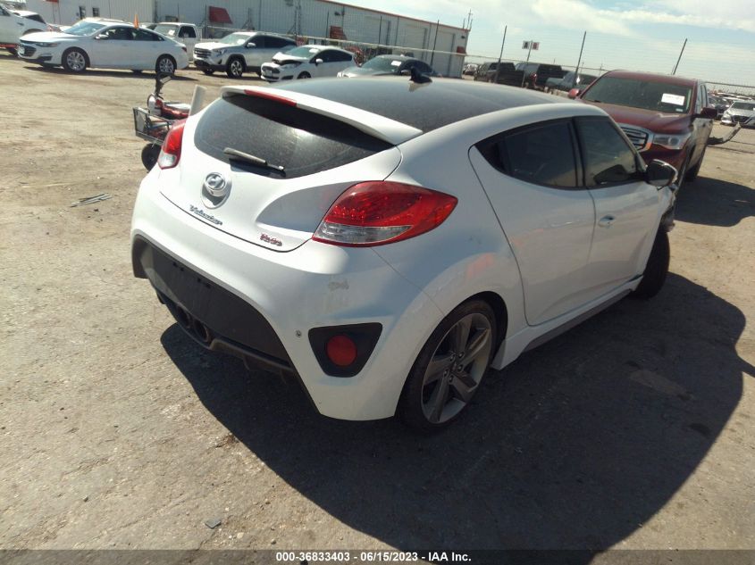 2014 HYUNDAI VELOSTER TURBO - KMHTC6AEXEU208349