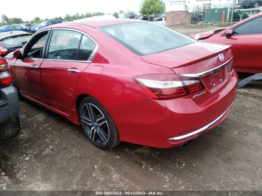 2016 HONDA ACCORD SEDAN SPORT - 1HGCR2F56GA145695