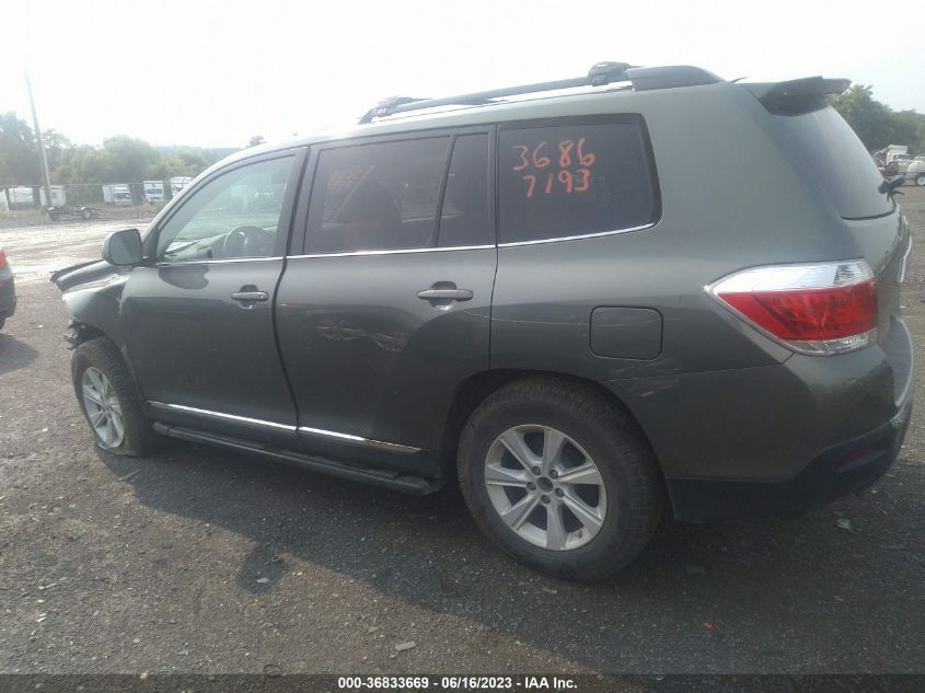2013 TOYOTA HIGHLANDER - 5TDBK3EH5DS241557