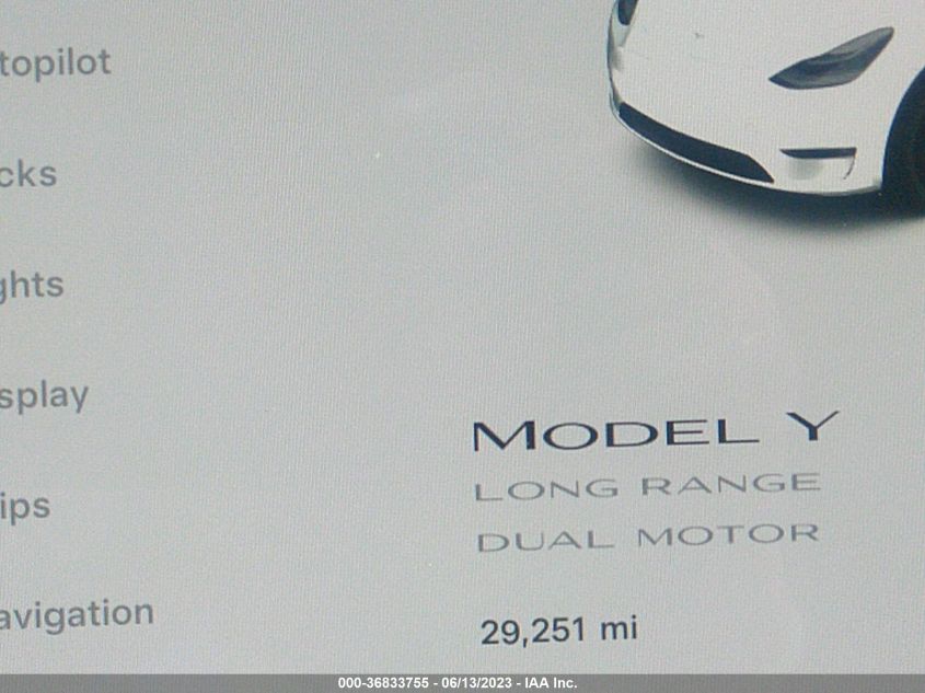 2022 TESLA MODEL Y LONG RANGE - 7SAYGDEE3NF489807