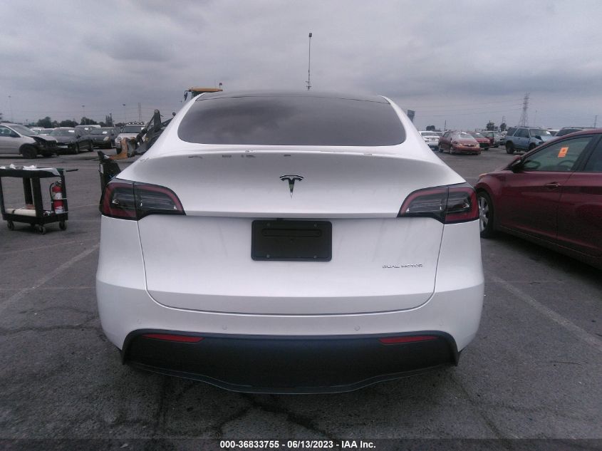 2022 TESLA MODEL Y LONG RANGE - 7SAYGDEE3NF489807