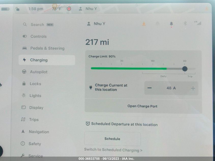 2022 TESLA MODEL Y LONG RANGE - 7SAYGDEE3NF489807