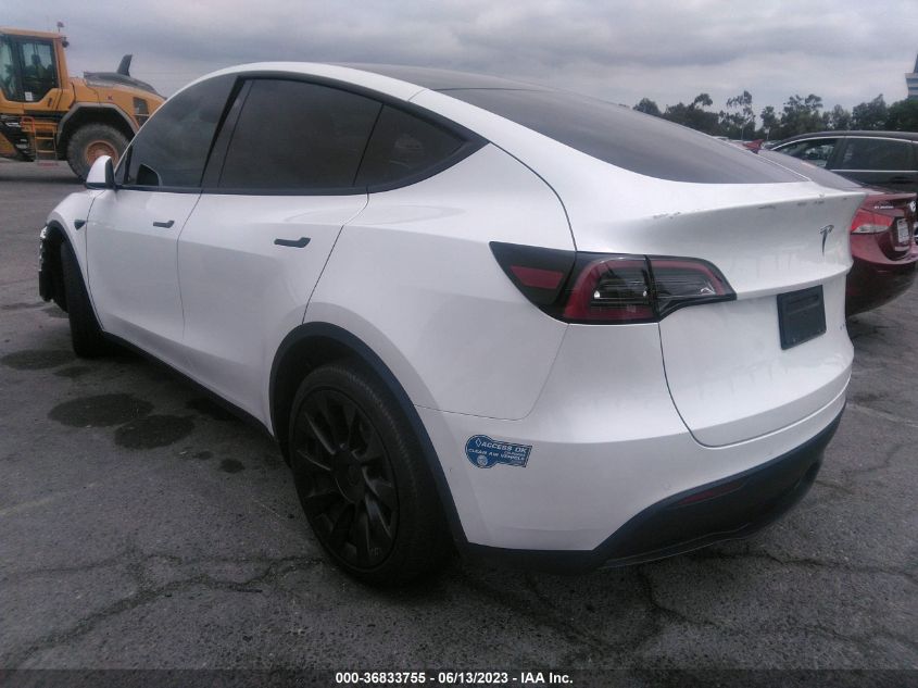 2022 TESLA MODEL Y LONG RANGE - 7SAYGDEE3NF489807