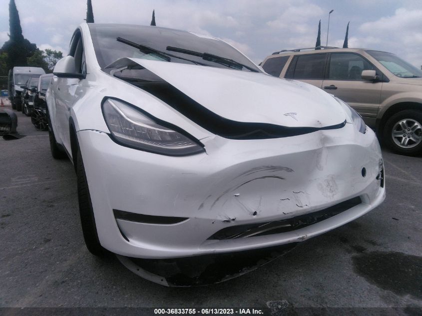 2022 TESLA MODEL Y LONG RANGE - 7SAYGDEE3NF489807
