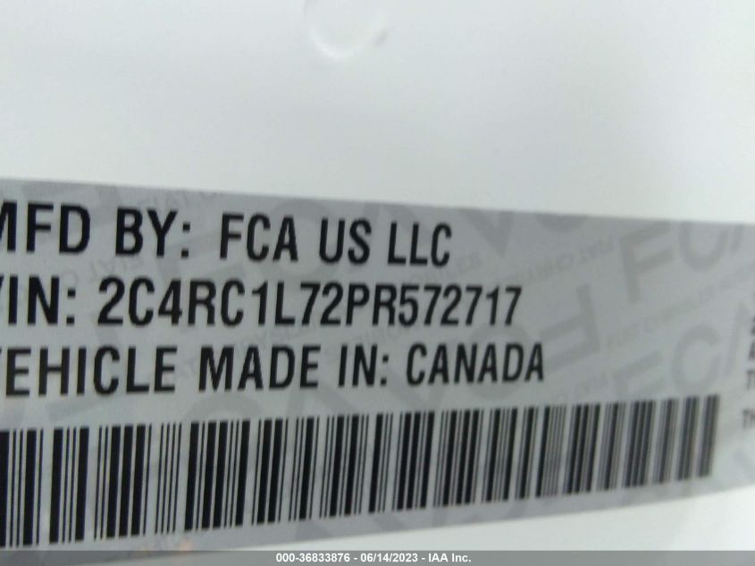 2023 CHRYSLER PACIFICA HYBRID TOURING L - 2C4RC1L72PR572717