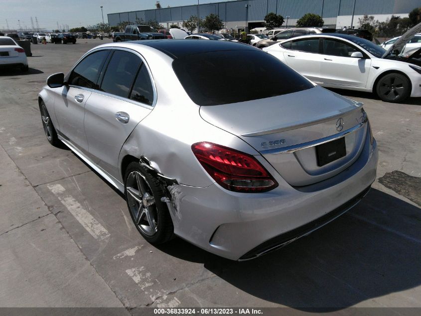 55SWF4KBXFU066644 2015 MERCEDES-BENZ C-CLASS, photo no. 3