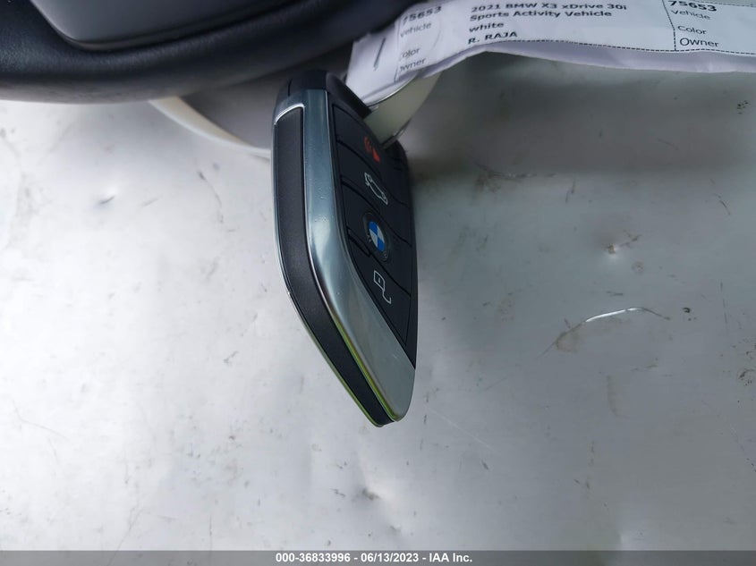 VIN 5UXTY5C0XM9E27381 2021 BMW X3 XDRIVE30I