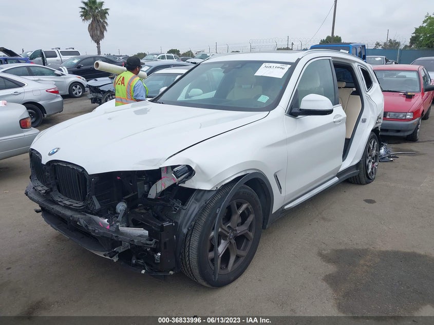 VIN 5UXTY5C0XM9E27381 2021 BMW X3 XDRIVE30I