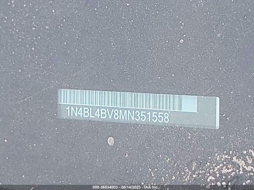 2021 NISSAN ALTIMA 2.5 S - 1N4BL4BV8MN351558