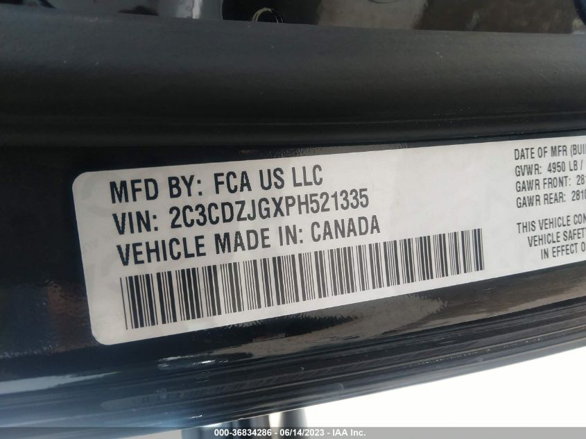 2023 DODGE CHALLENGER GT - 2C3CDZJGXPH521335