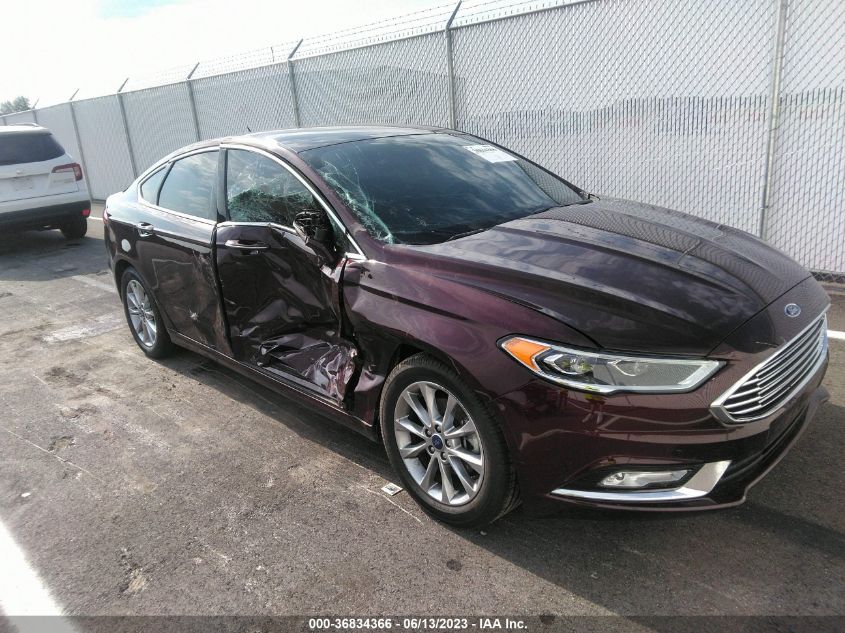 2017 FORD FUSION SE - 3FA6P0HD7HR395969