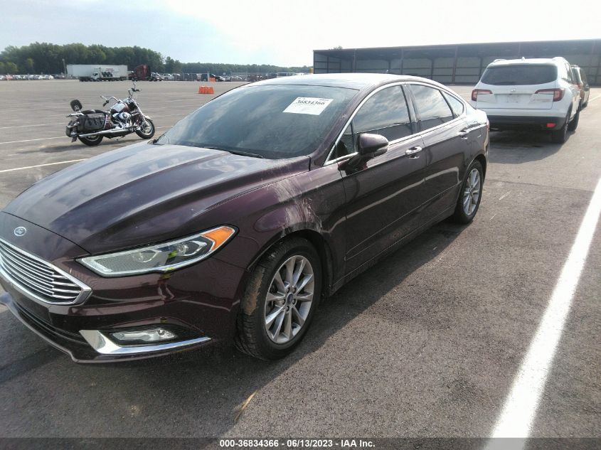 2017 FORD FUSION SE - 3FA6P0HD7HR395969