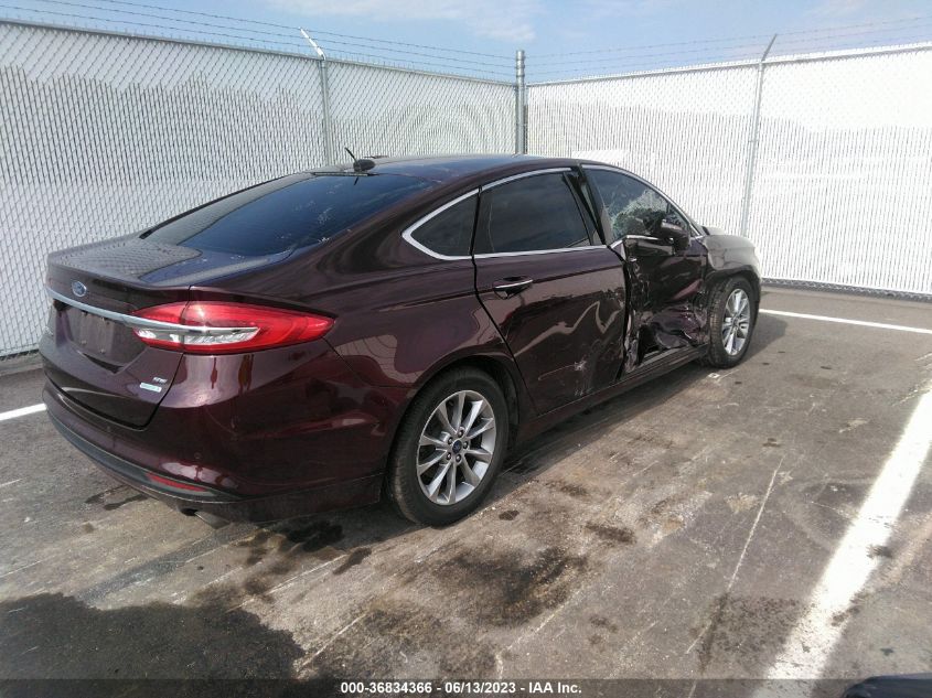 2017 FORD FUSION SE - 3FA6P0HD7HR395969