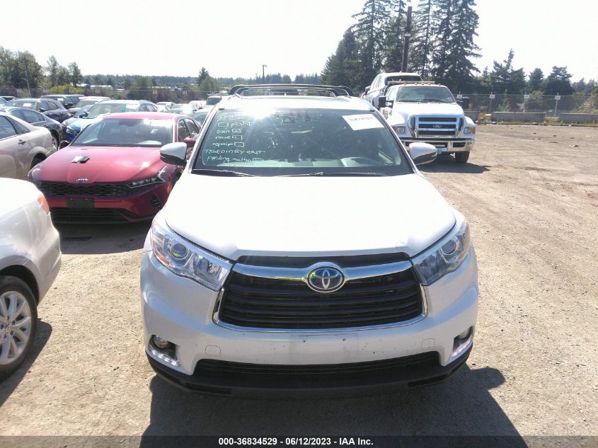 2016 TOYOTA HIGHLANDER HYBRID LIMITED - 5TDDCRFH7GS018402