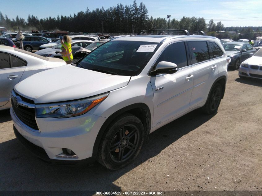 2016 TOYOTA HIGHLANDER HYBRID LIMITED - 5TDDCRFH7GS018402