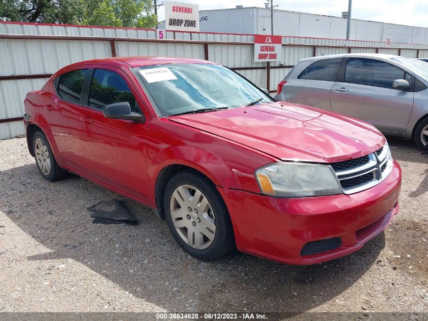 2014 DODGE AVENGER SE - 1C3CDZABXEN129822
