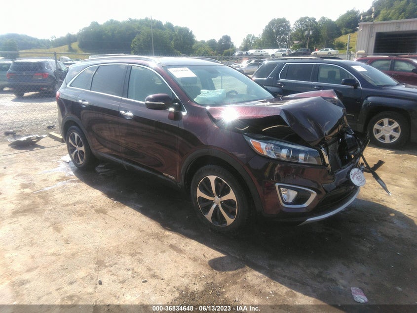 VIN 5XYPHDA52JG405670 2018 KIA SORENTO EX V6