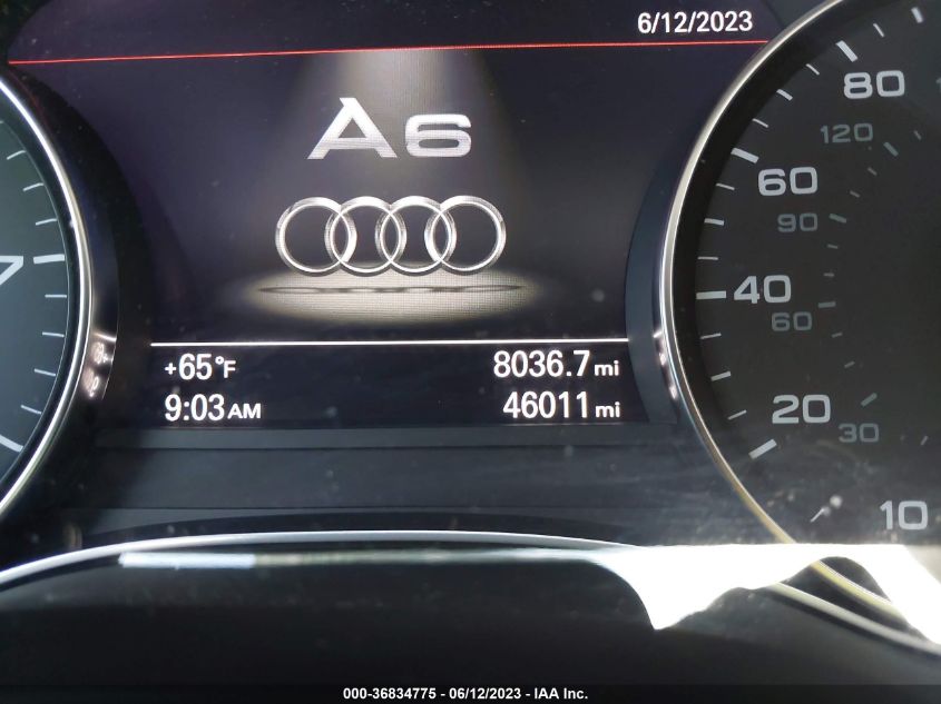2013 AUDI A6 3.0T PREMIUM PLUS - WAUGGAFC0DN093934