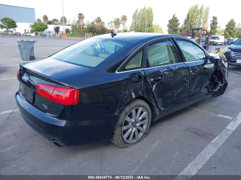 2013 AUDI A6 3.0T PREMIUM PLUS - WAUGGAFC0DN093934