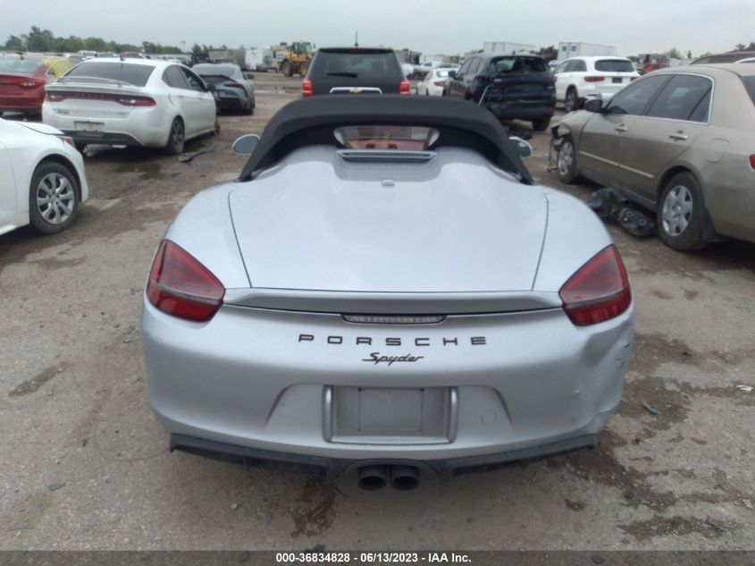 2016 PORSCHE BOXSTER SPYDER - WP0CC2A83GS152664