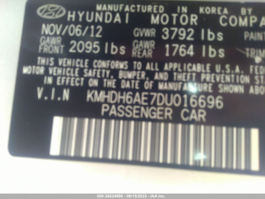 2013 HYUNDAI ELANTRA COUPE GS - KMHDH6AE7DU016696