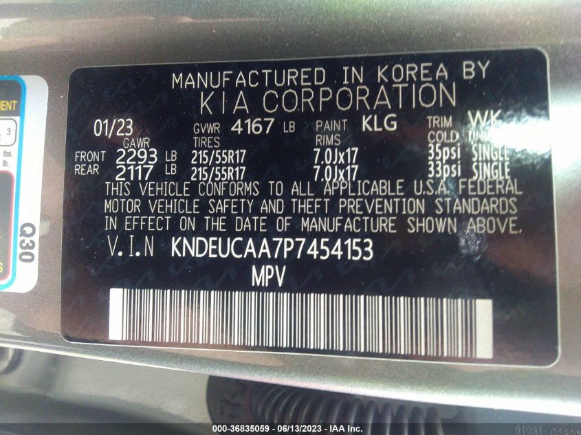 2023 KIA SELTOS S - KNDEUCAA7P7454153