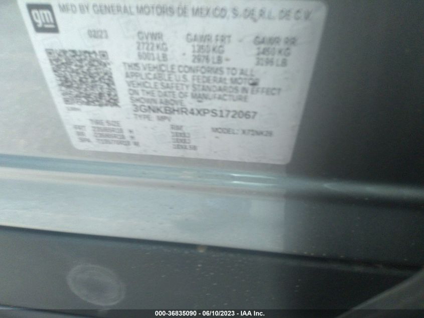 2023 CHEVROLET BLAZER LT - 3GNKBHR4XPS172067