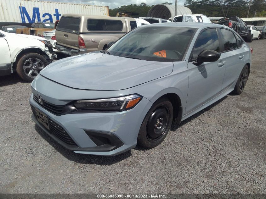 2022 HONDA CIVIC SEDAN SPORT - 2HGFE2F52NH536978