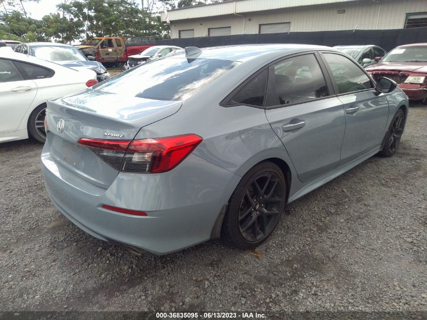 2022 HONDA CIVIC SEDAN SPORT - 2HGFE2F52NH536978