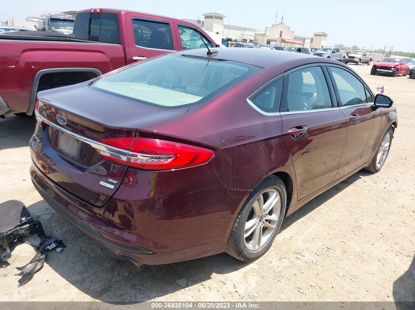 VIN 3FA6P0HDXJR149987 2018 FORD FUSION SE