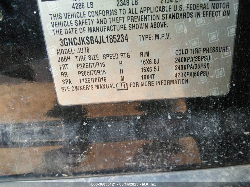 2018 CHEVROLET TRAX LS - 3GNCJKSB4JL185234