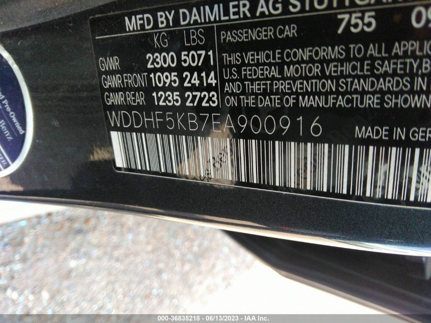 2014 MERCEDES-BENZ E-CLASS E 350 - WDDHF5KB7EA900916