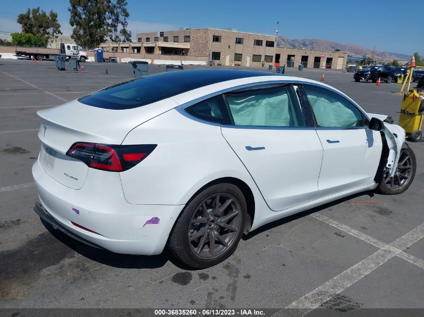 2019 TESLA MODEL 3 LONG RANGE/PERFORMANCE - 5YJ3E1EB0KF511436