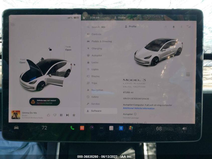 2019 TESLA MODEL 3 LONG RANGE/PERFORMANCE - 5YJ3E1EB0KF511436